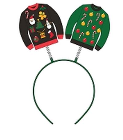 Click to get Ugly Christmas Sweater Headband Boppers