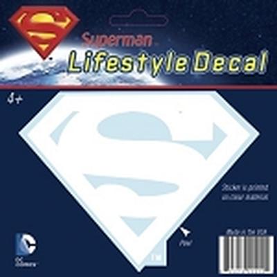 Click to get Superman Logo Car Decal White