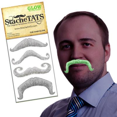 Click to get Stache Tats Glow in the Dark Mustache Tattoos Real Hair Style