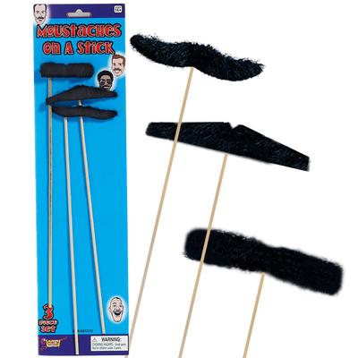 Click to get Moustaches on Sticks Black