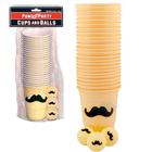 Mustache Beer Pong Set