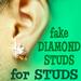 Fake Diamond Studs for Studs