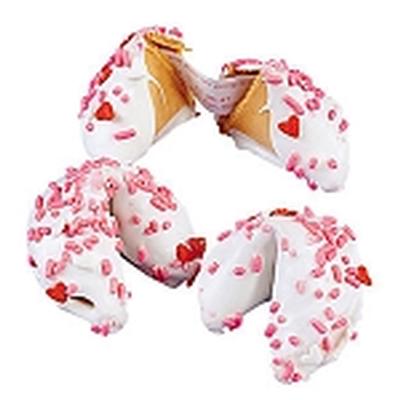 Click to get Valentine Fortune Cookies Chocolate Dipped