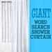 Giant Word Search Shower Curtain